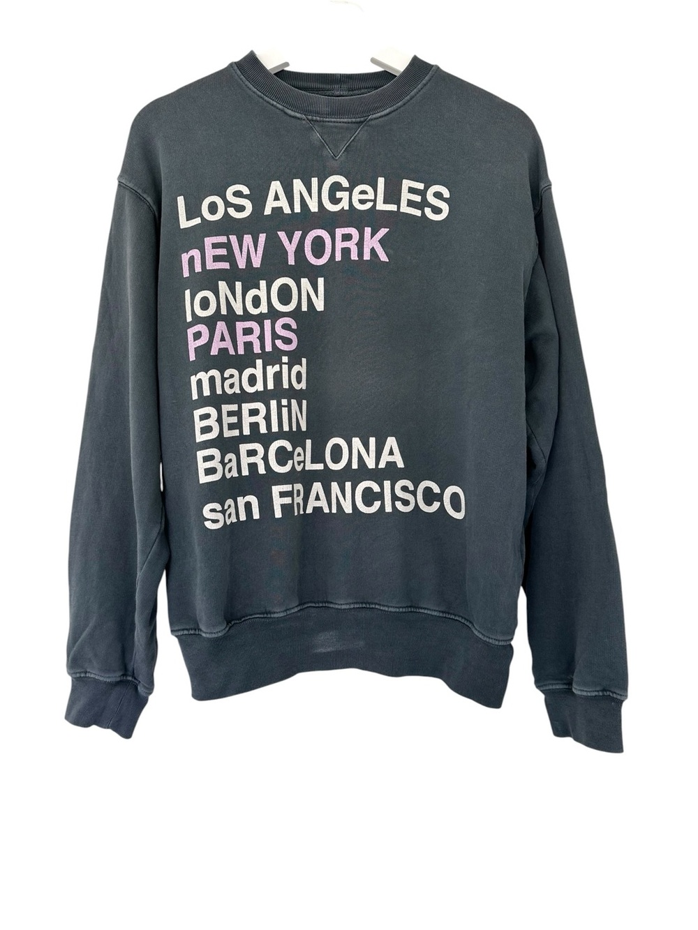 Anine Bing • City Love Sweatshirt in Charcoal